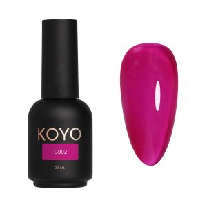 לק ג'ל KOYO גוון G002 – אפקט זכוכית חצי שקוף