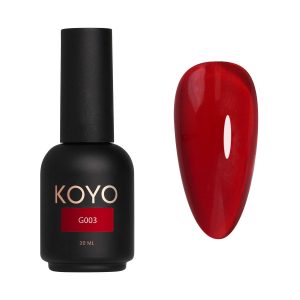 לק ג'ל KOYO גוון G003 – אפקט זכוכית חצי שקוף