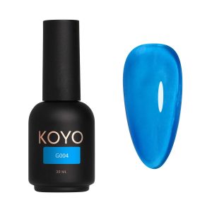 לק ג'ל KOYO גוון G004 – אפקט זכוכית חצי שקוף