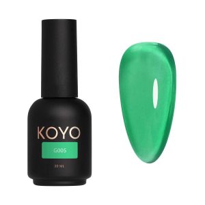 לק ג'ל KOYO גוון G005 – אפקט זכוכית חצי שקוף